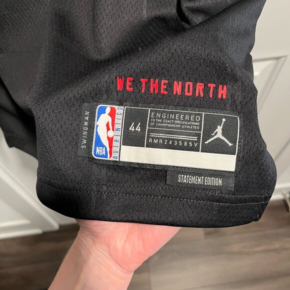 Men's Jordan Brand Scottie Barnes Toronto Raptors Jersey - Black - Picture 4 of 10